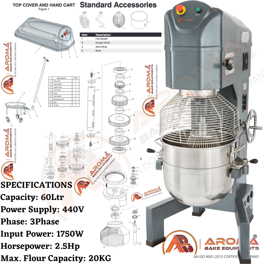 60 Ltr Planetary Mixer Beast Model